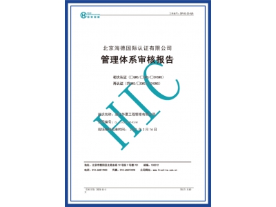 管理体系审核报告